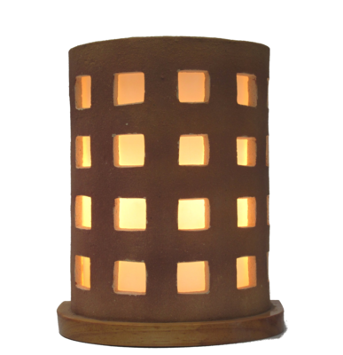 Lampara medio cilindro cuadros